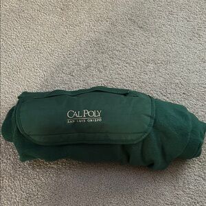 Cal Poly Green Fleece Blanket